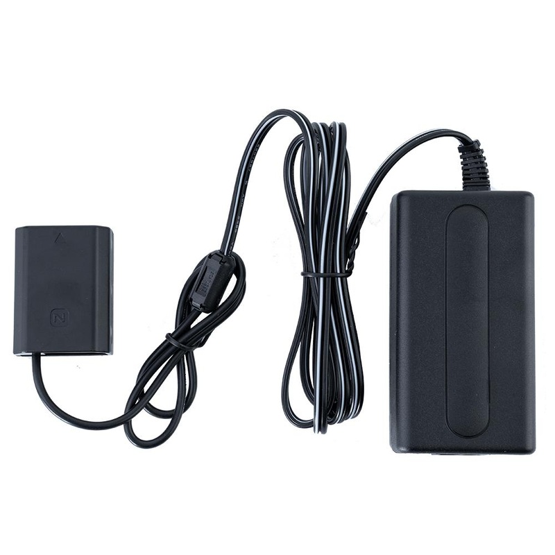 AC Power Supply with Sony a7 III (NP-FZ100) Compatible Dummy Battery (8 ft)