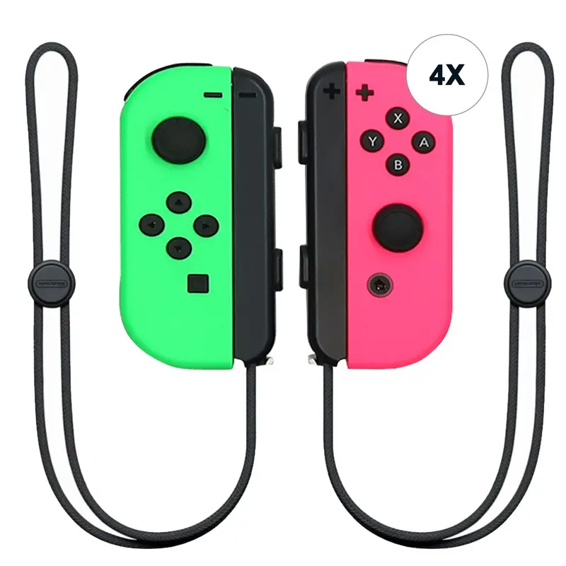 4x Nintendo Switch Joy-Con Controllers (Neon Pink / Neon Green)