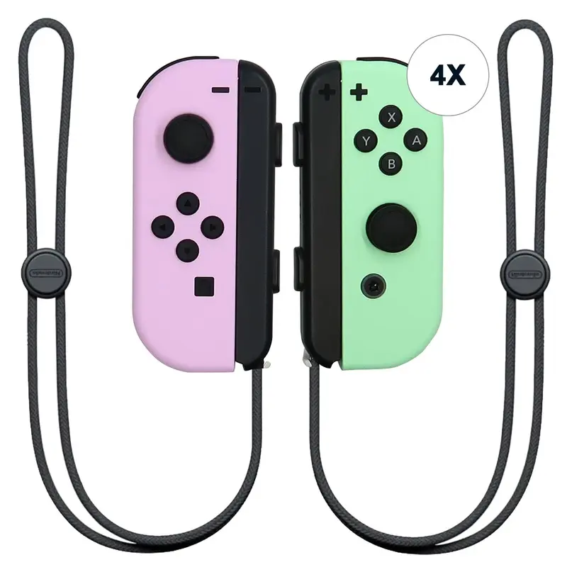 4x Nintendo Switch Joy-Con Controllers (Pastel Purple / Pastel Green)