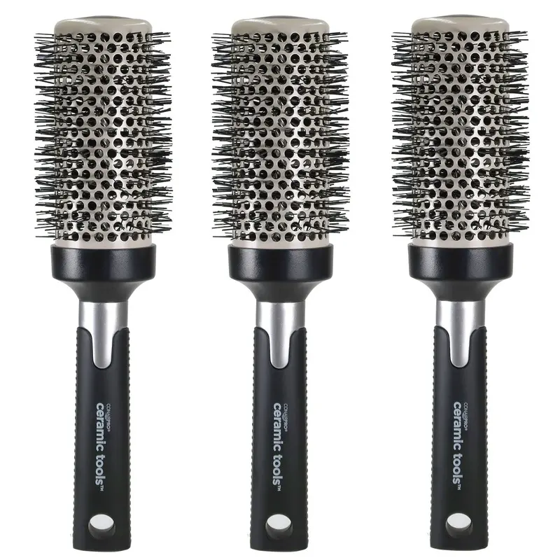 3x ConairPro Ceramic Tools Medium Round Brush 2" (#CPBCTR2)