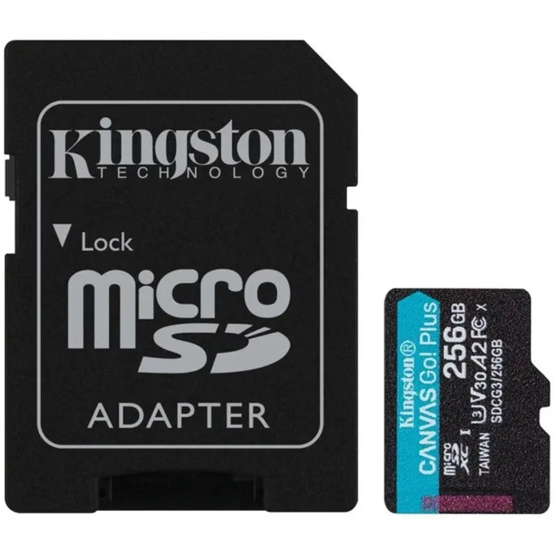 Kingston Canvas Go! Plus 256 Gb Class 10/Uhs-I (U3) Microsdxc