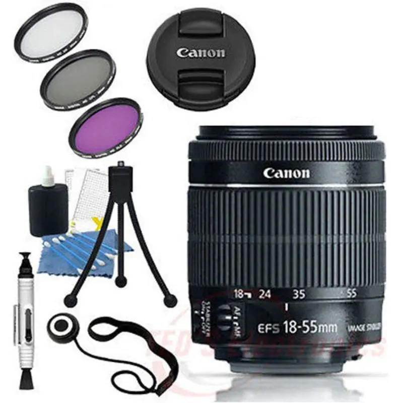 Canon EF-S 18-55mm STM Lens for Canon SLR Camera + Lens Pen, Starter Kit & More
