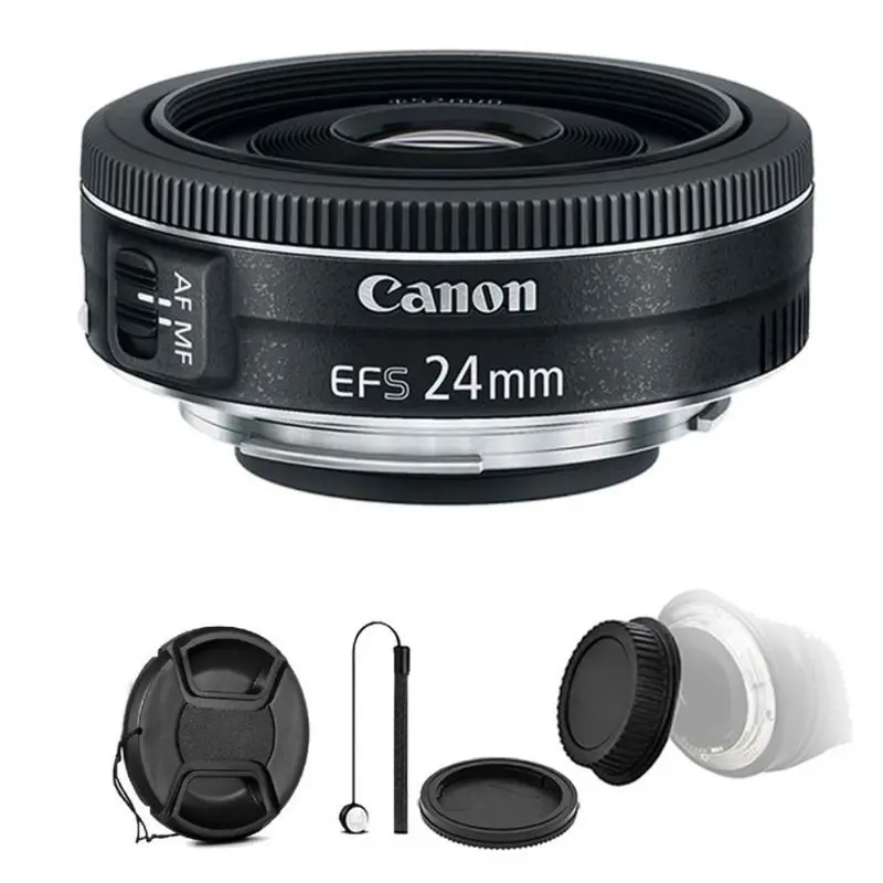 Canon EF-S 24mm f/2.8 STM Lens with Accessory Bundle for Canon Digital SLR Cameras