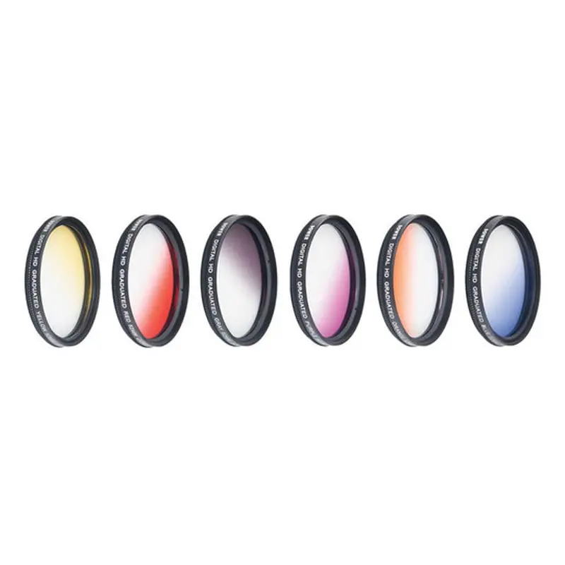Vivitar 6 Piece 67mm Graduated Color Filter Set with Case