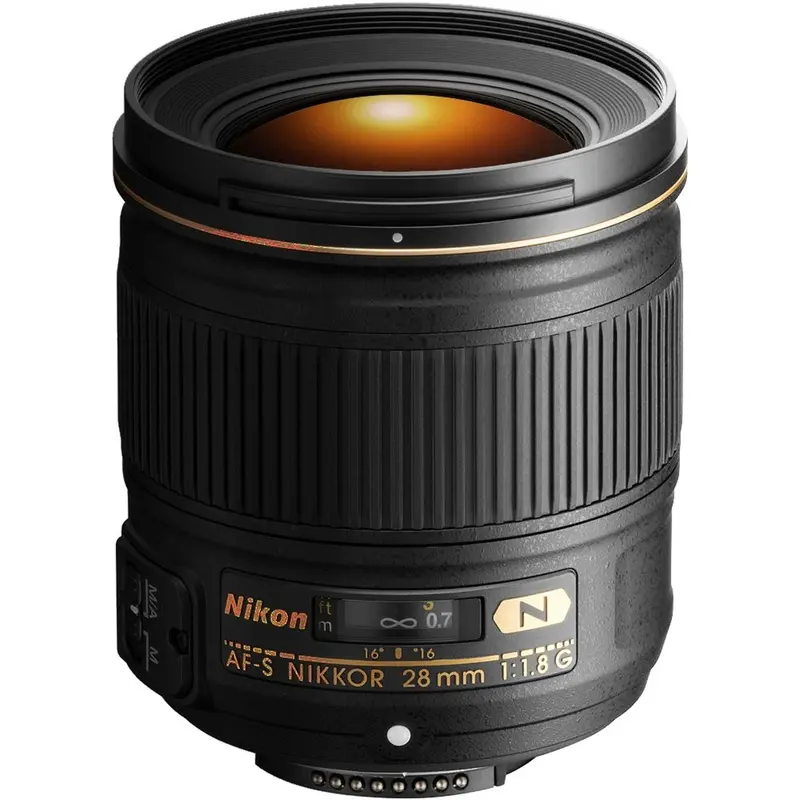 Nikon AF-S NIKKOR 28mm f/1.8G Lens Black
