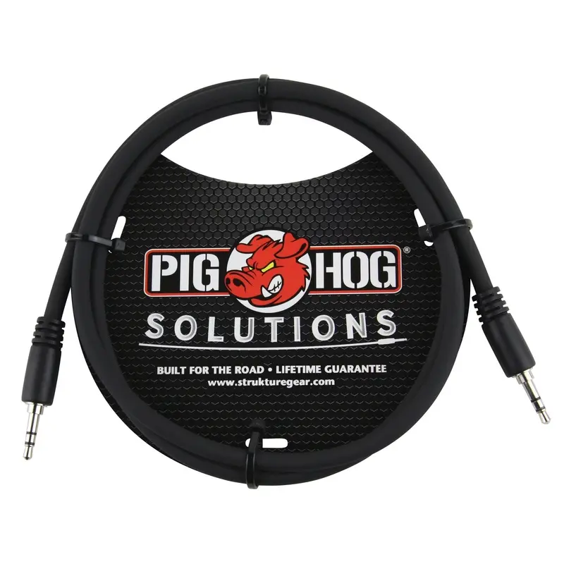Pig Hog Solutions 3.5mm TRS to 3.5mm TRS Adapter Cable - 3ft