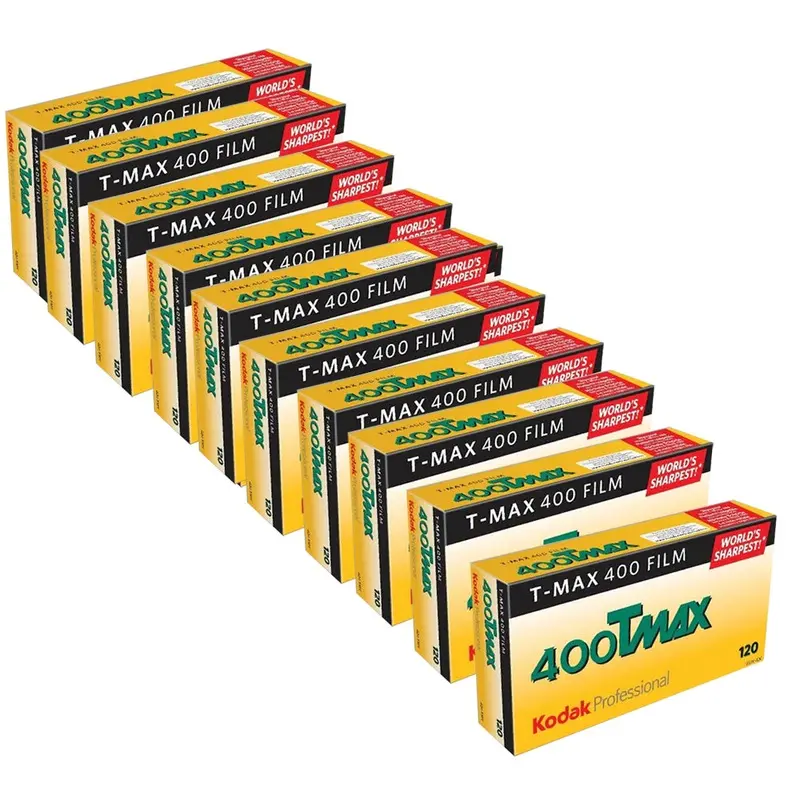 Kodak TMY T-Max 400 Professional Black & White Film(120 Roll Film, 50 Rolls)
