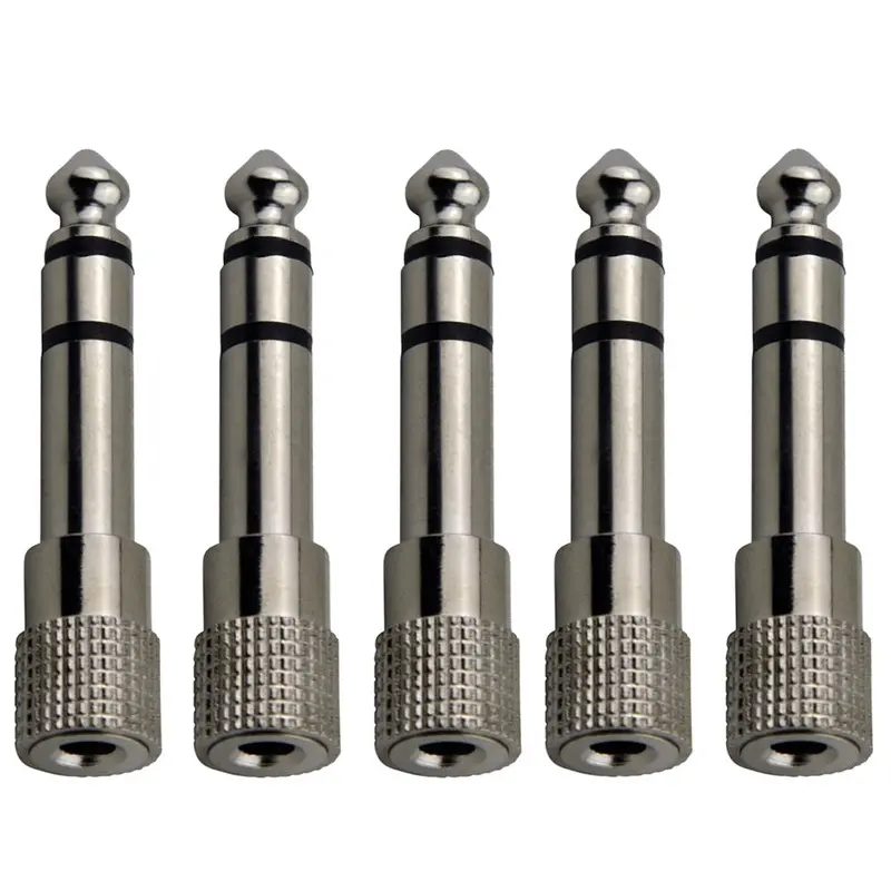 5x Pig Hog Solutions 3.5mm(F) to 1/4"(M) Stereo Adapter