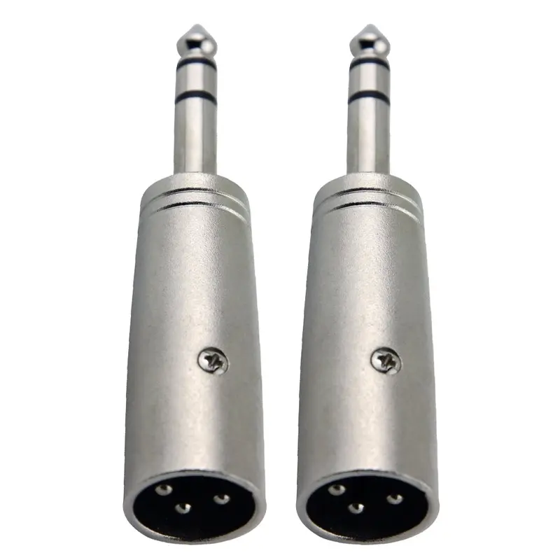 2x Pig Hog Solutions XLR(M) to TRS(M) Adapter