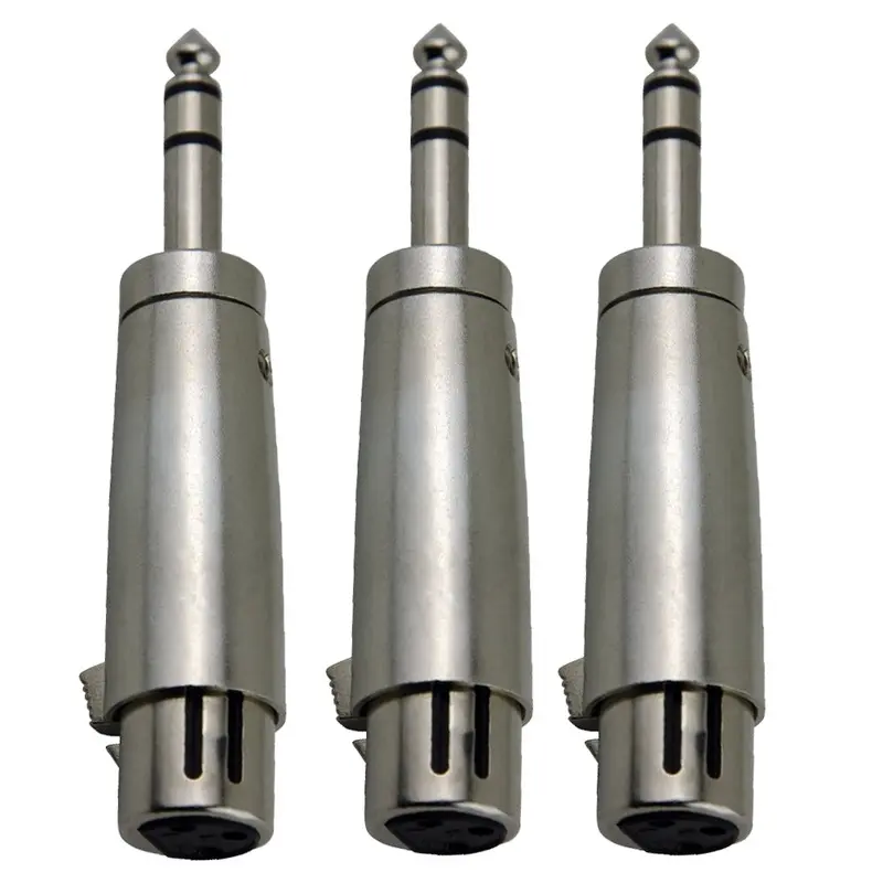 3x Pig Hog Solutions XLR(F) to TRS(M) Adapter