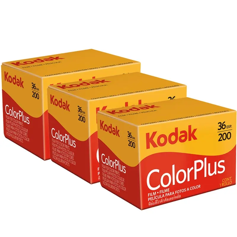 3 Rolls of Kodak ColorPlus 200 Color Negative Film (35mm Roll Film, 36 Exposures)