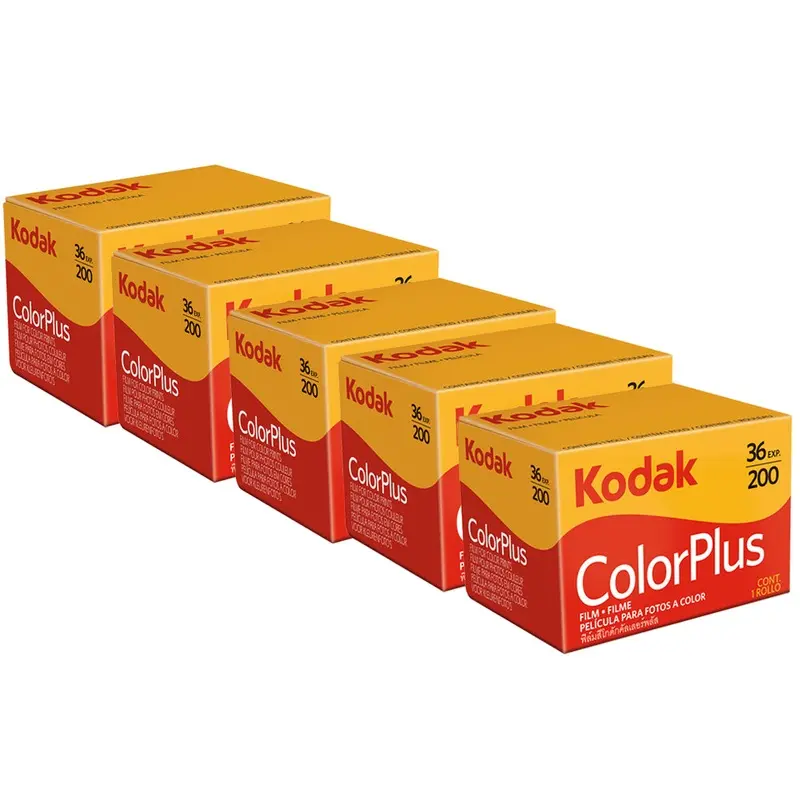 5 Rolls of Kodak ColorPlus 200 Color Negative Film (35mm Roll Film, 36 Exposures)