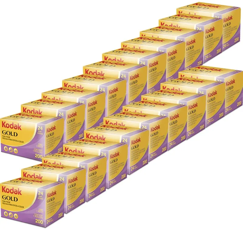 20 Units Kodak GOLD 200 Color Negative Film 35mm Roll Film, 24 Exposures
