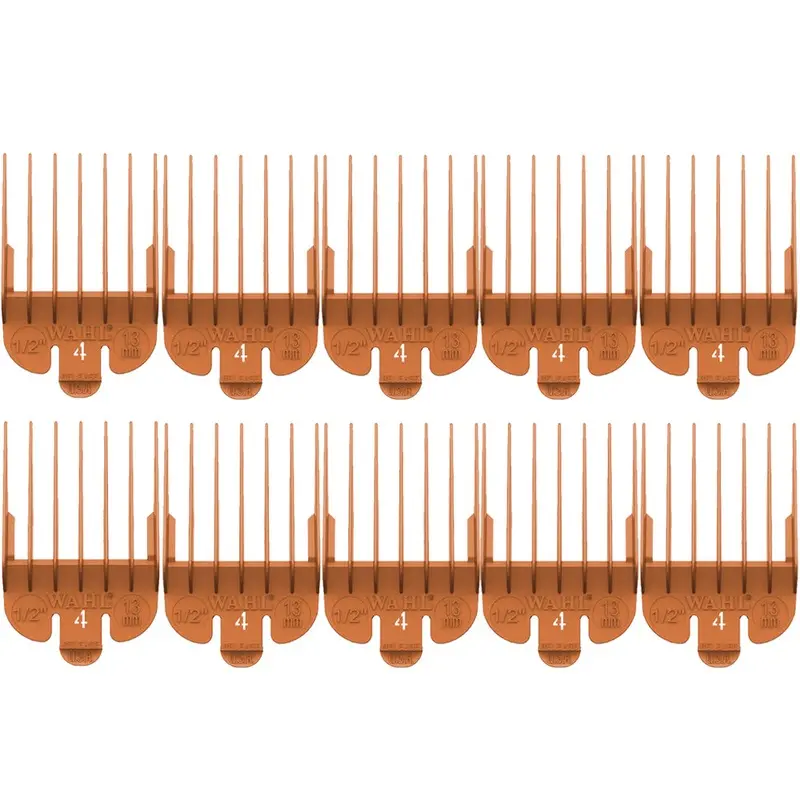 10 Pack Wahl Color-Coded Clipper Guide #4 - 1/2" #3144-1003