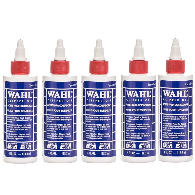5 Packs Wahl Clipper Oil 4 oz #3310