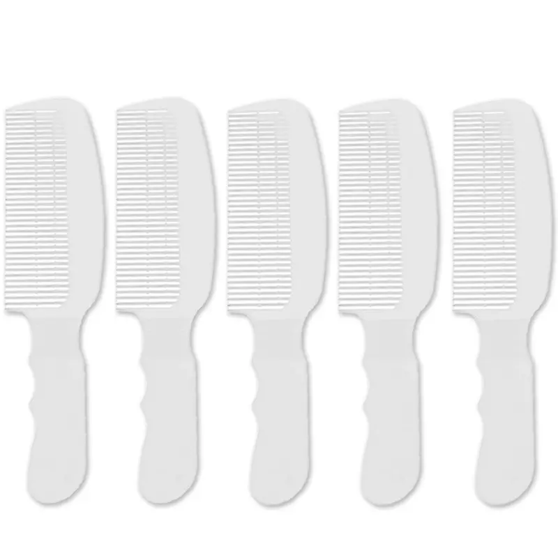 5 Units Wahl Flat Top Comb White #3329-100