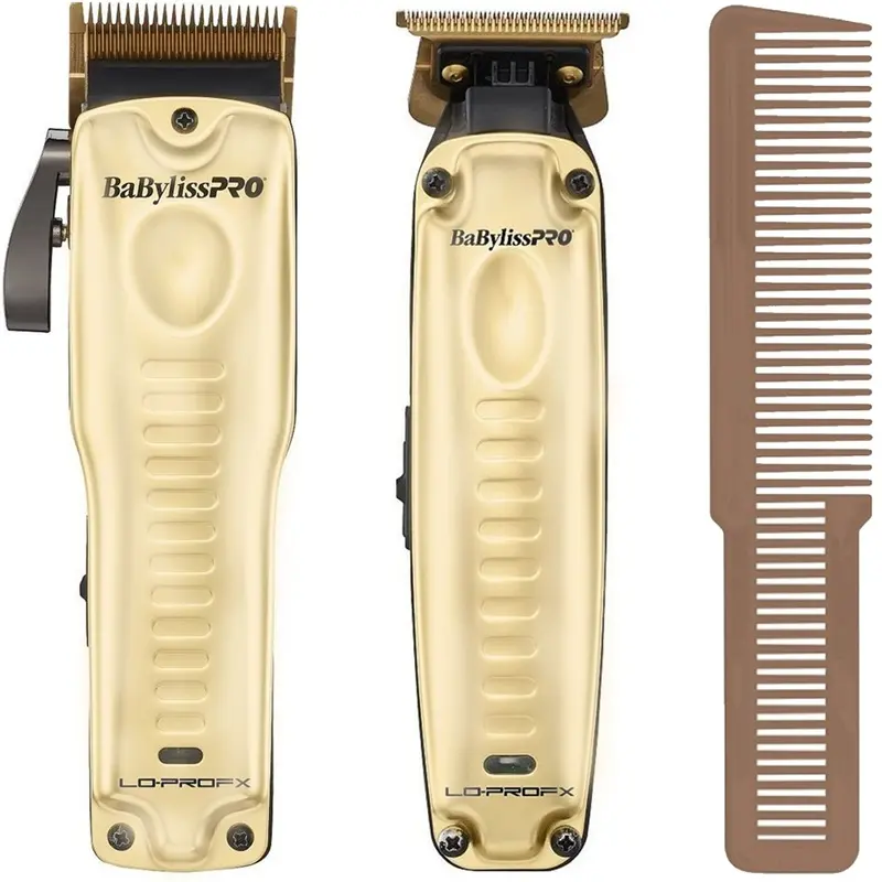BaByliss Pro Limited Edition LO-PROFX Clipper & Trimmer Gift Set (GOLD) with Comb