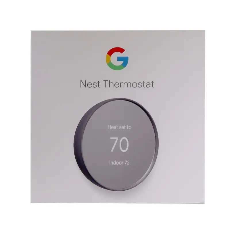 Google Nest Smart Programmable Wifi Thermostat for Home (Charcoal)