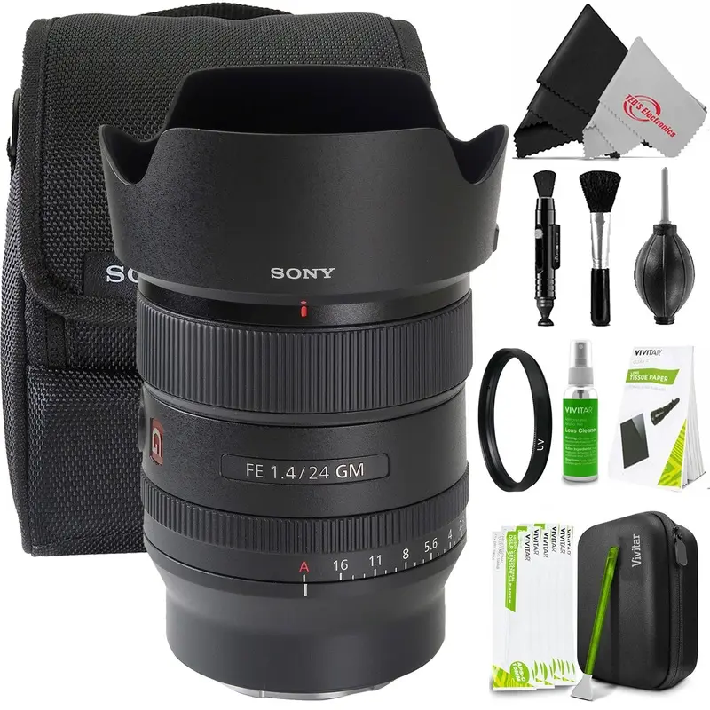 Sony FE 24mm f/1.4 GM Wide-Angle Prime Lens with Premium Kit