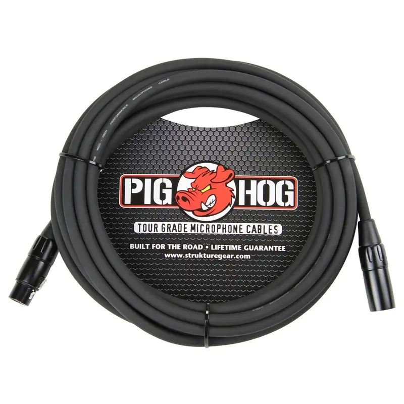 Pig Hog High Performance 8mm XLR Microphone Cable, 25 ft - PHM25