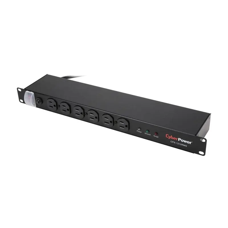 CyberPower CPS1215RMS 15' 12 Outlets 1800 Joules Rackbar Surge Strip