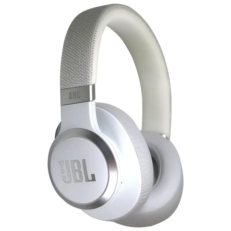 JBL Live 660NC Noise-Canceling Wireless Over-Ear Headphones (White)