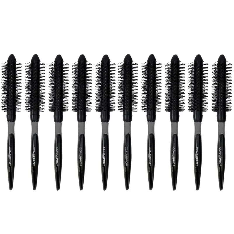 10x ConairPro Ergo-Grip Small Round Pin Brush