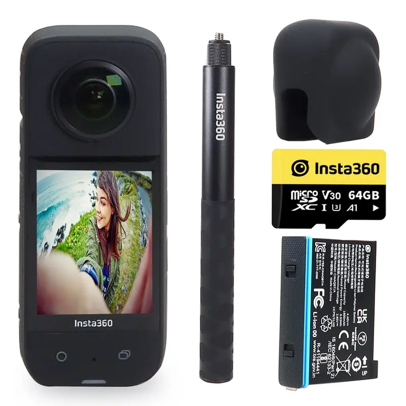 Insta360 X3 360 Action Camera Adventure Kit