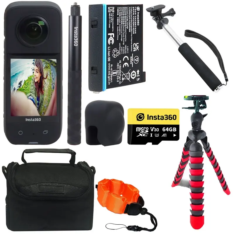 Insta360 X3 360 Action Camera Adventure Kit with All You Need Accessory Bundle