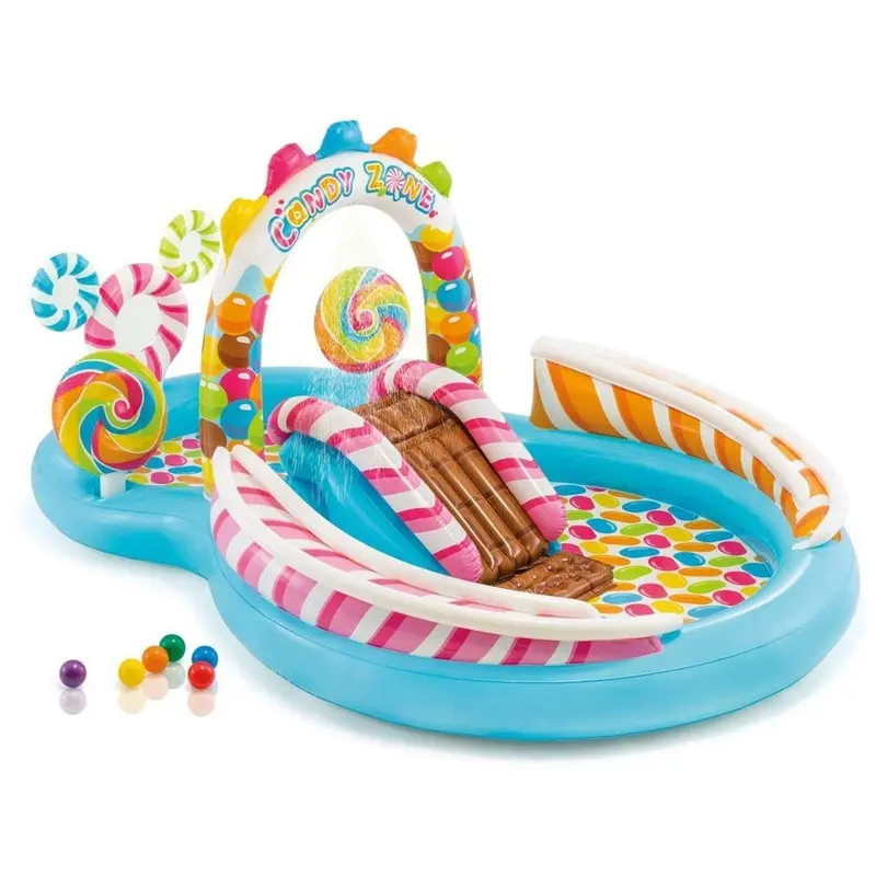 Intex Kids Inflatable Candy Zone Play Center Kids Slash Pool