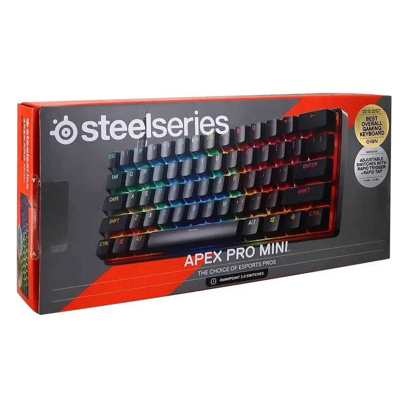 SteelSeries Apex Pro Mini Wired OmniPoint Gaming Keyboard Gen 3 (Black)