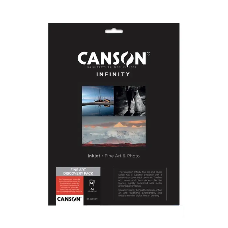 Canson Infinity Photo & Fine Art Discovery Pack, 8.5" x 11" - 14 Sheets