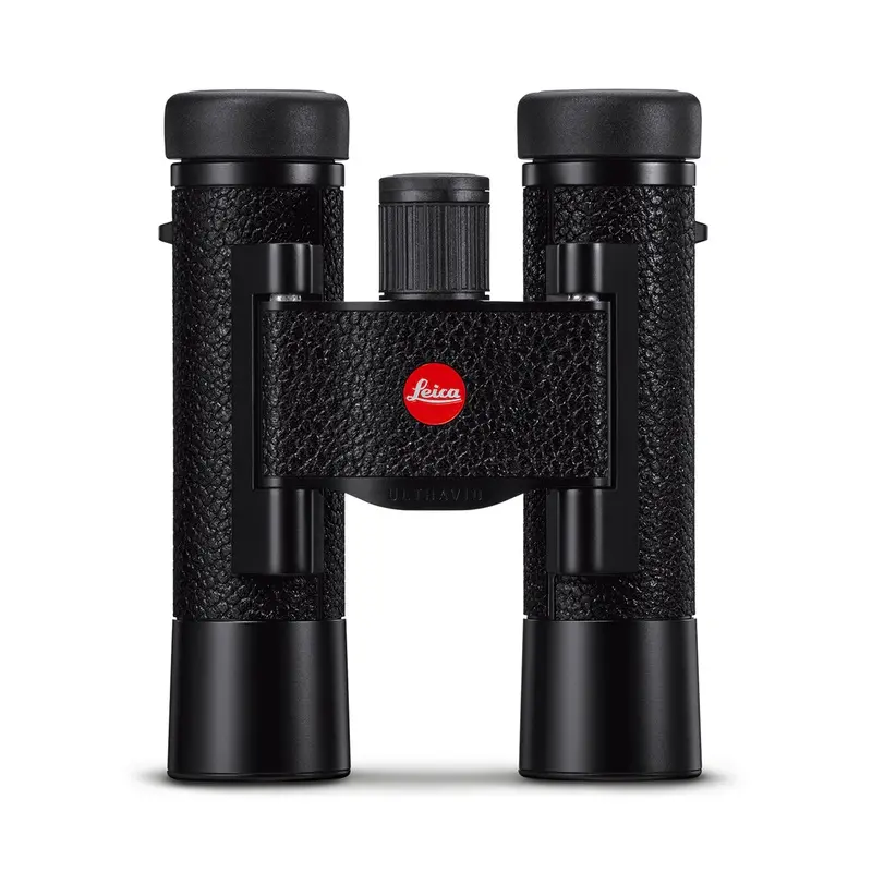 Leica 10x25 Ultravid Blackline Waterproof Binoculars - Leathered, Black