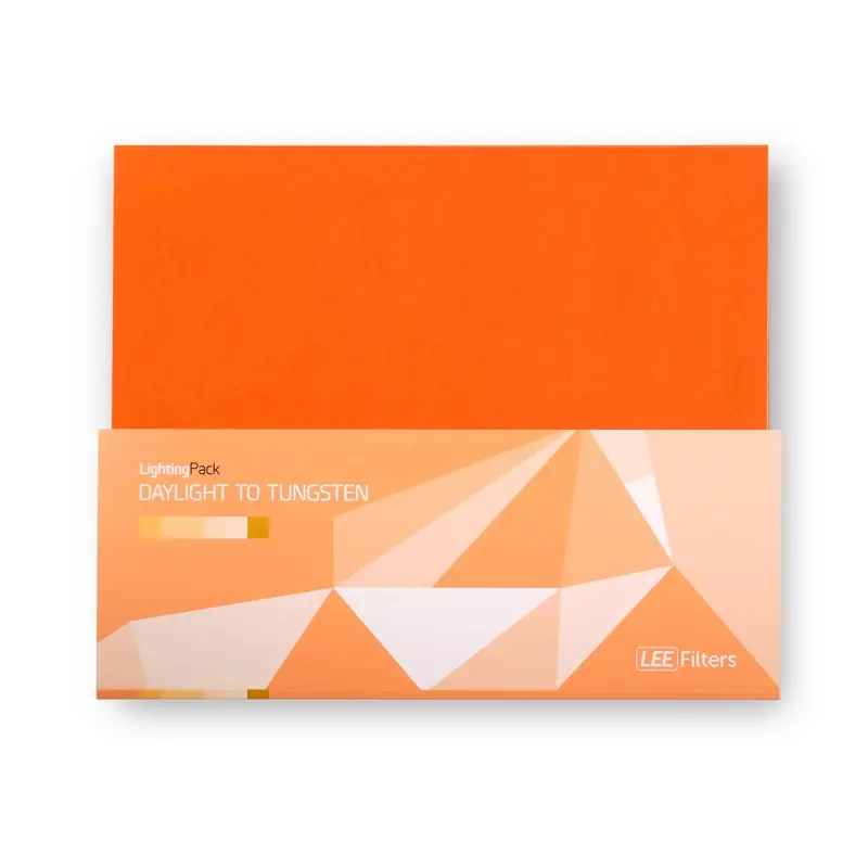 LEE Filters Daylight to Tungsten Studio Lighting Filter Pack, 10"x 12" - 12 Sheets