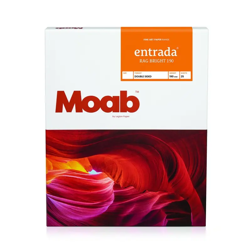 Moab Entrada Rag Bright 190, 8.5" x 11" - 25 Sheets