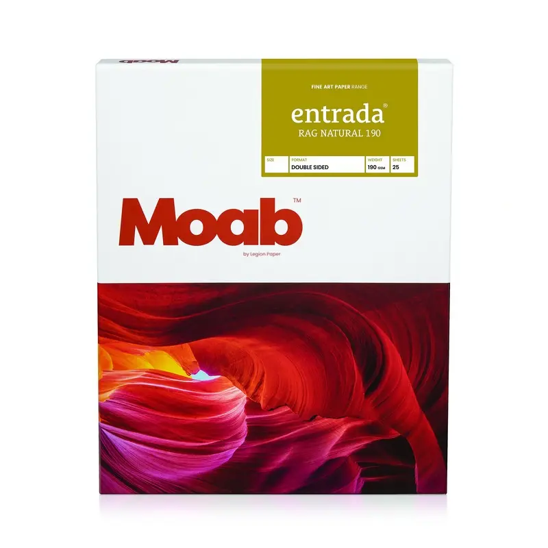 Moab Entrada Rag Natural 190, 17" x 22" - 25 Sheets