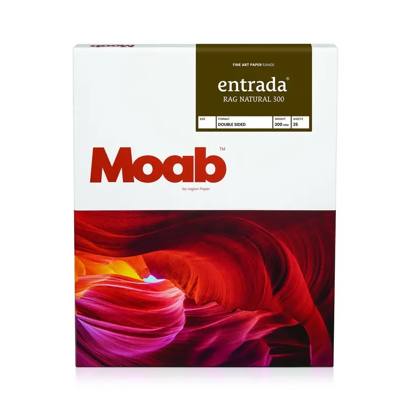 Moab Entrada Rag Natural 300, 11" x 17" - 25 Sheets