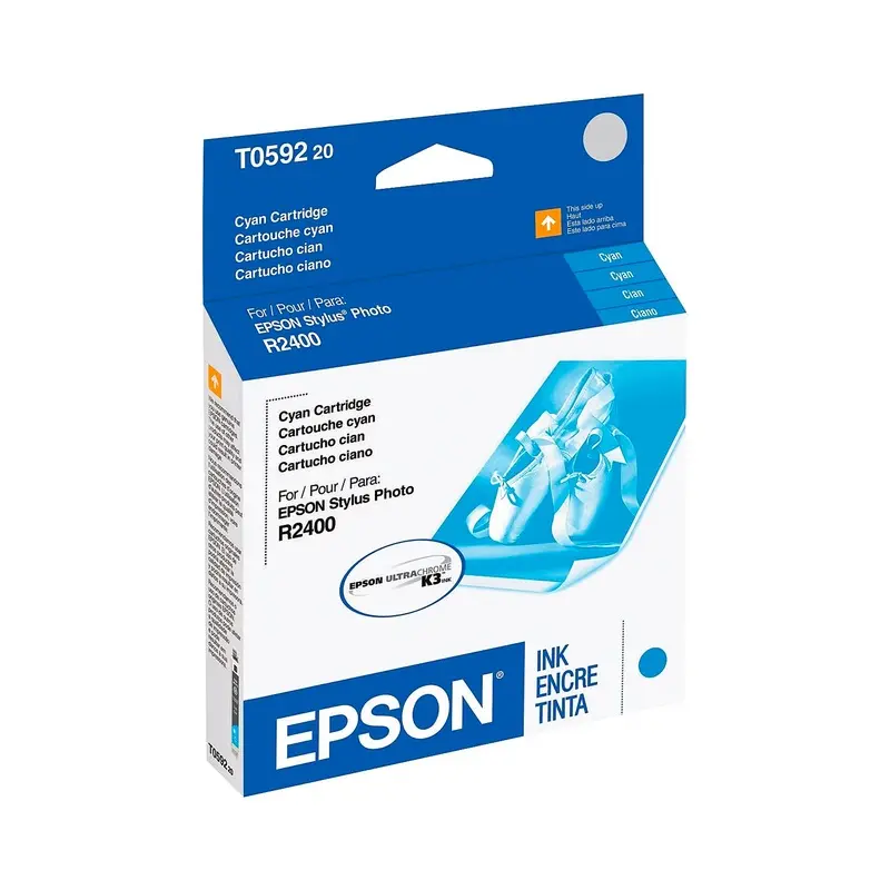 Epson T059 UltraChrome K3 Cyan Ink Cartridge for Stylus R2400 Printer