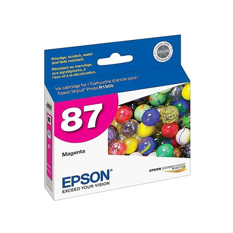 Epson 87 UltraChrome Magenta Ink Cartridge for Stylus Photo R1900 Printer