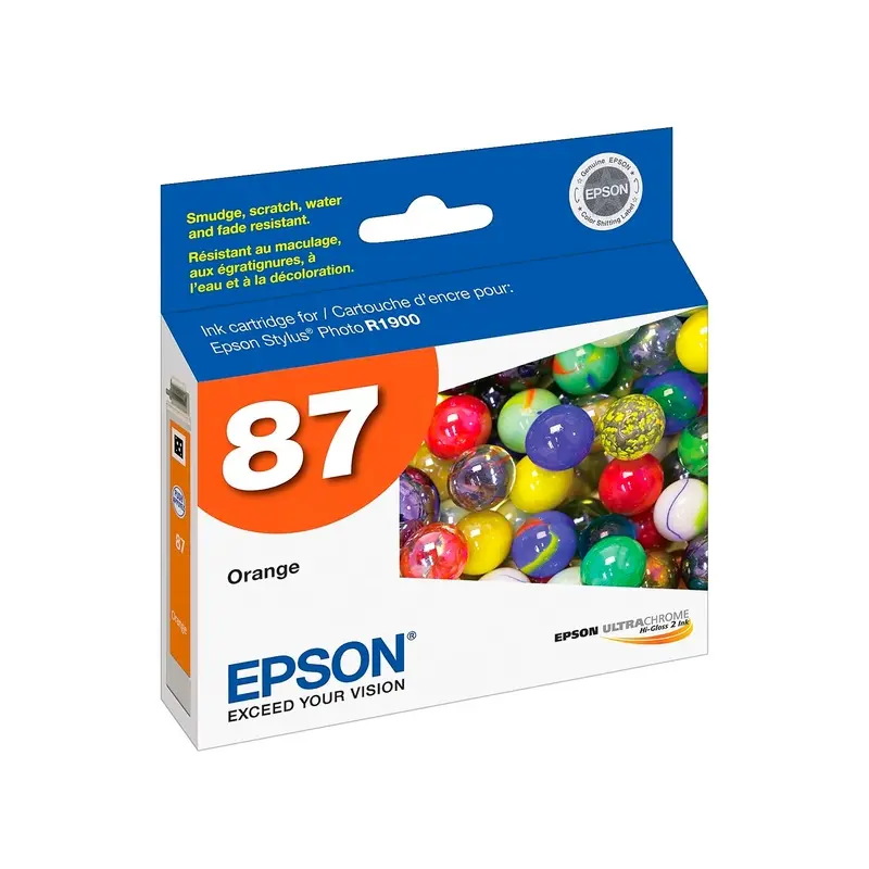 Epson 87 UltraChrome Orange Ink Cartridge for Stylus Photo R1900 Printer