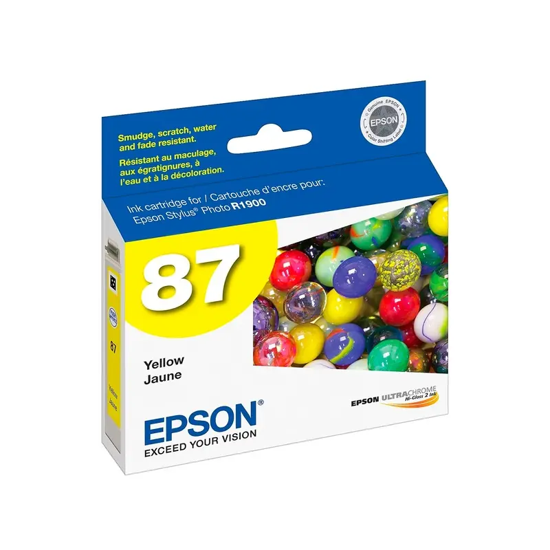Epson 87 UltraChrome Yellow Ink Cartridge for Stylus Photo R1900 Printer