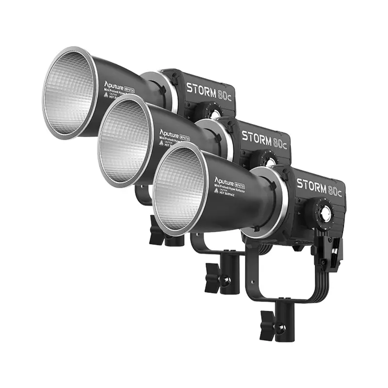 Aputure Storm 80c LED Monolight 3-Light KIT