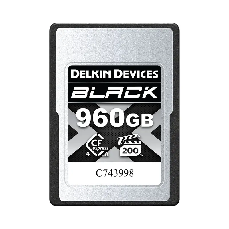 Delkin Devices 960GB BLACK CFexpress Type A 4.0 VPG200 Memory Card