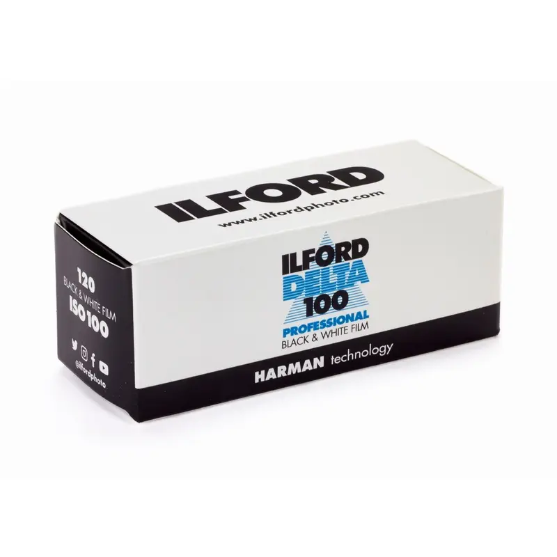Ilford Delta 100 Professional Black & White Negative - 120 Film, Single Roll
