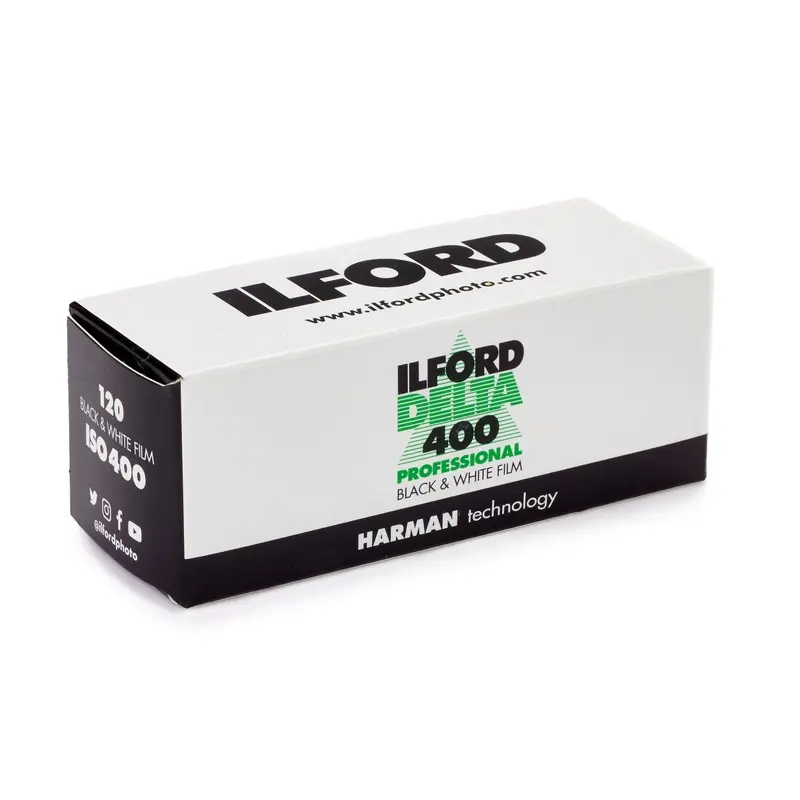 Ilford Delta 400 Professional Black & White Negative - 120 Film, Single Roll