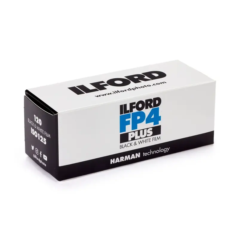 Ilford FP4 Plus 125 Black & White Negative - 120 Film, Single Roll