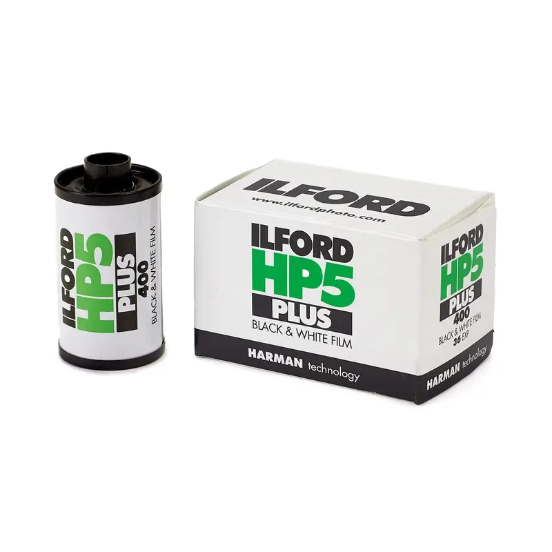 Ilford HP5 Plus 400 Black & White Negative - 35mm Film, 36 Exposures, Single Roll