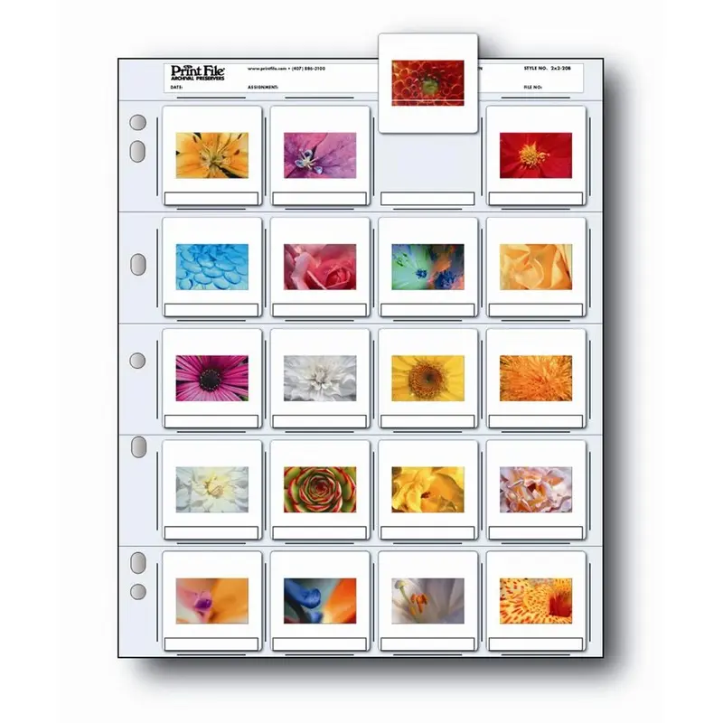 Print File 20B 2" x 2" Slide Pages 25 Sheets