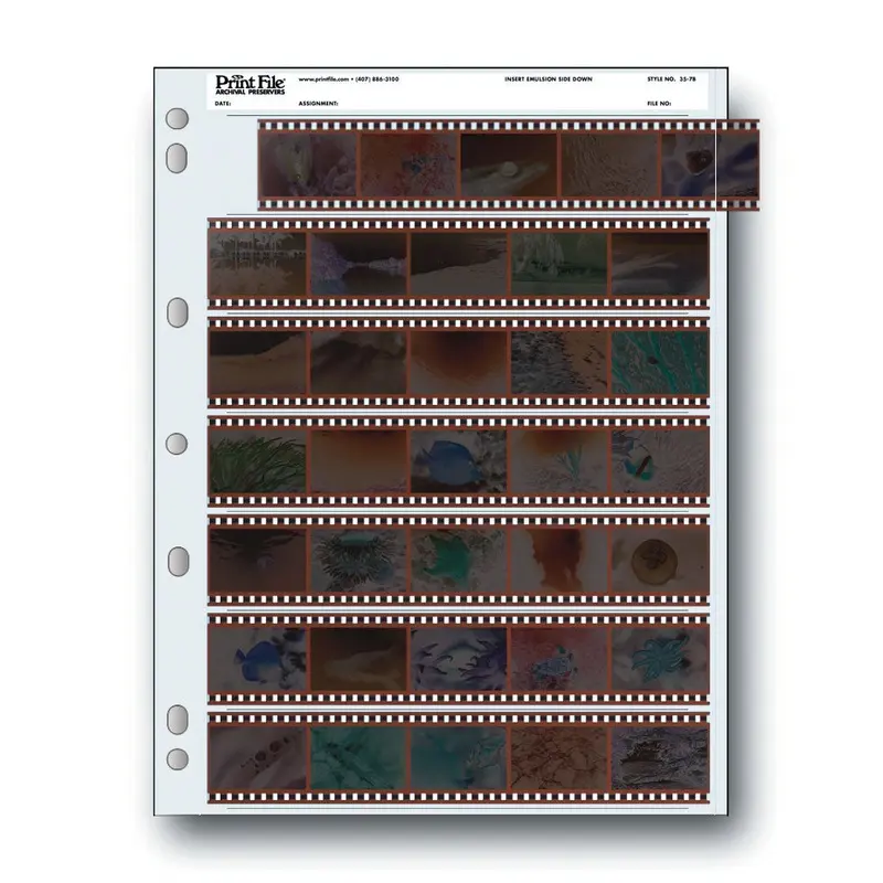 Print File 35-7B Negative Preserver Pages 100 Sheets