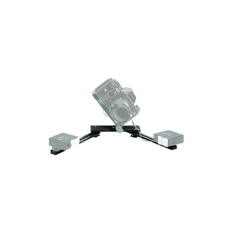 Manfrotto MACRO BRACKET FLASH SUPPORT BLACK F/ 2 SHOE MT. FLASH HEADS